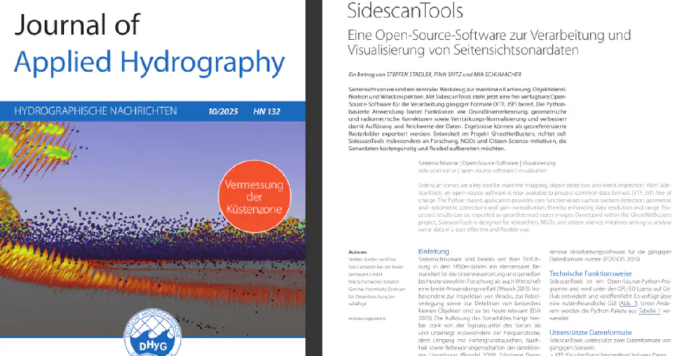 Publication in the Journal of Applied Hydrography